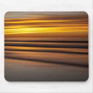 Mousepad Paisagem marinha abstrata ao pôr do sol, CA