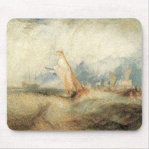 Mousepad Paisagem Marítima de Navio Antigo por Joseph Turne