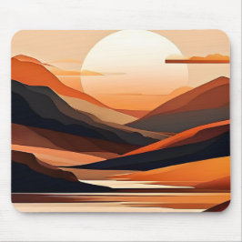 Mousepad Paisagem Minimalista Abstrata