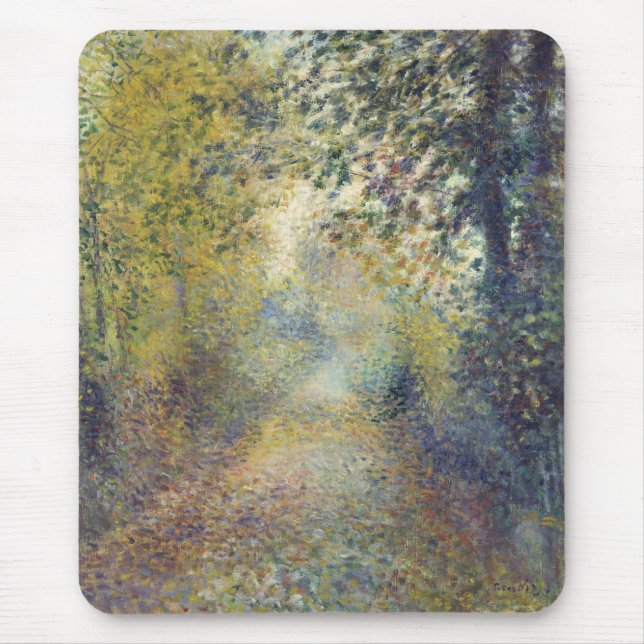 Mousepad Paisagem na floresta (por Pierre-Auguste Renoir) (Frente)