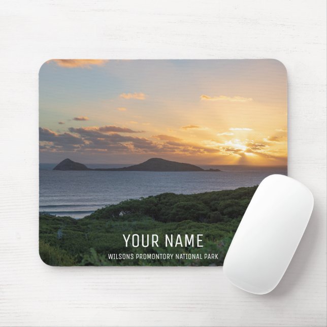 Mousepad Paisagem Natural do Oceano de Verão Sunset Foto A (Com mouse)