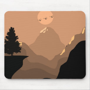 Mousepad Paisagem Natureza das Montanhas
