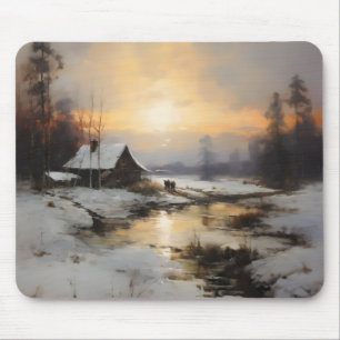 Mousepad Paisagem nórdica de inverno