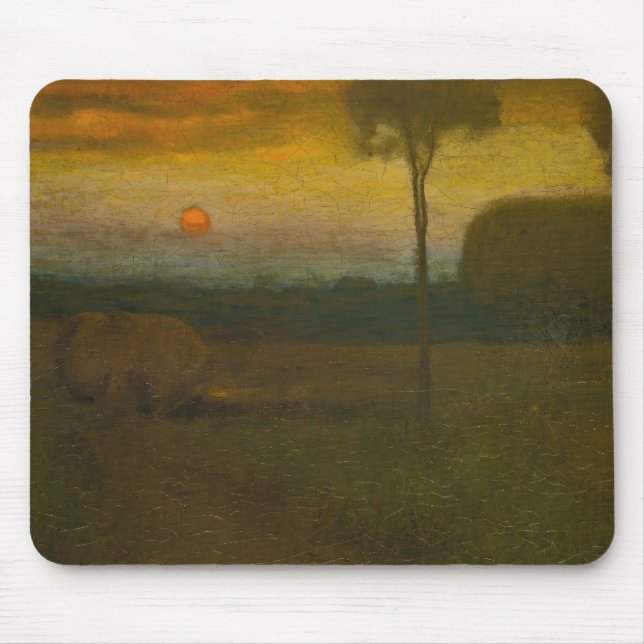 Mousepad Paisagem noturna por George Inness (1889) (Frente)