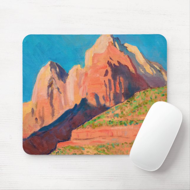Mousepad Paisagem, Parque Nacional do Zion, por Maynard Dix (Com mouse)