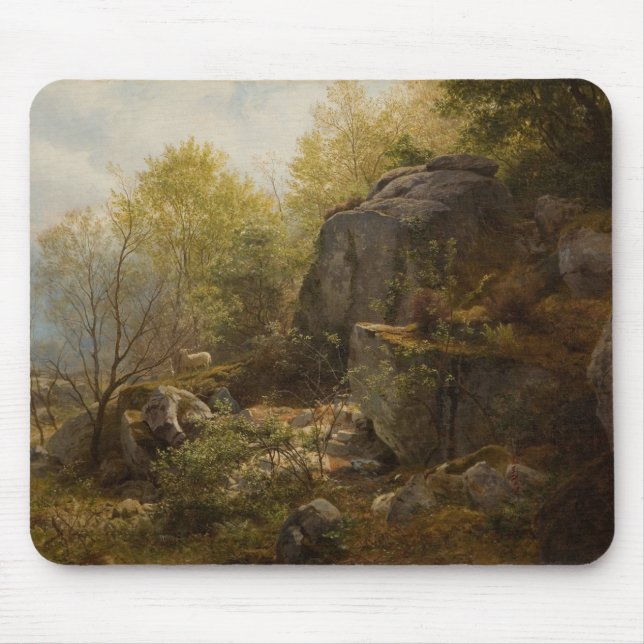 Mousepad Paisagem perto de Conway, North Wales (por A.H. Wy (Frente)