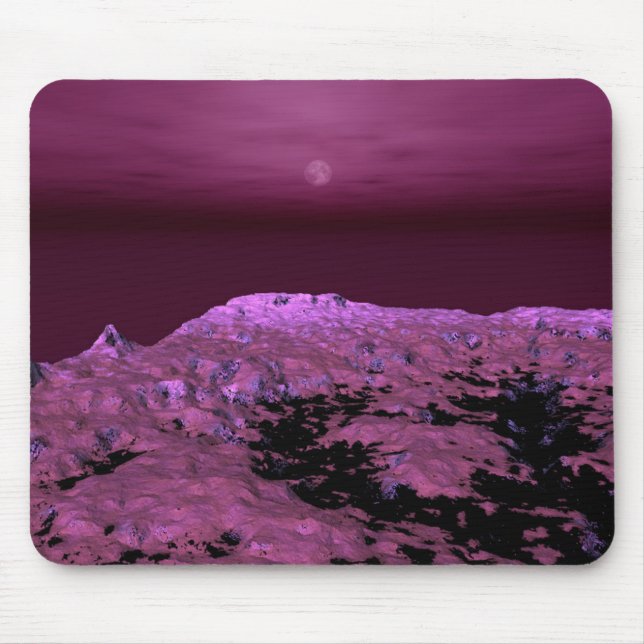 Mousepad Paisagem Roxa Num Mundo Distante (Frente)