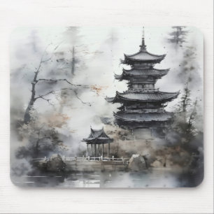 Mousepad Paisagem Tradicional Asiática
