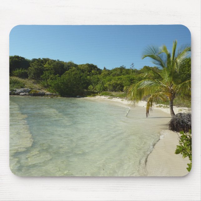 Mousepad Paisagem tropical bonita de antiguan Beach (Frente)