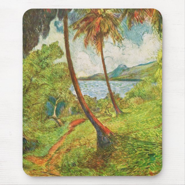 Mousepad Paisagem tropical em Martinica (Charles Laval) (Frente)