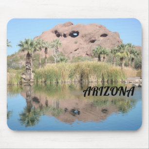 Mousepad Paisagem vermelha do marco de Phoenix da foto da