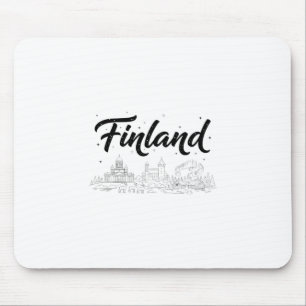 Mousepad Paisagens da Finlândia Viagens Roupas de Férias