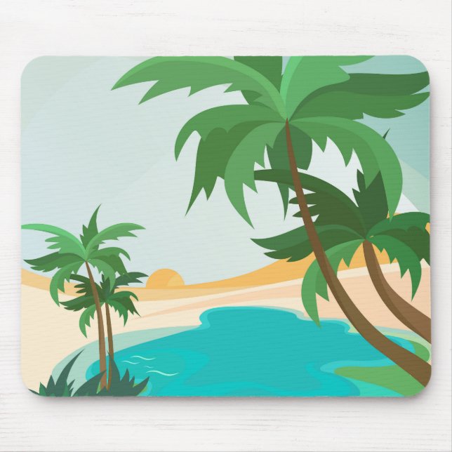 Mousepad paisagens de Oasis (Frente)