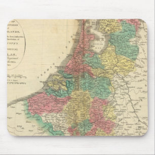 Mousepad Países Baixos, Mapa do Atlas Beligium