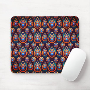 Mousepad Paisley Como Um Padrão Colorido De Joias