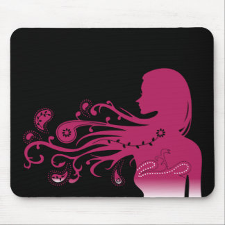 Mousepad paisley cor-de-rosa