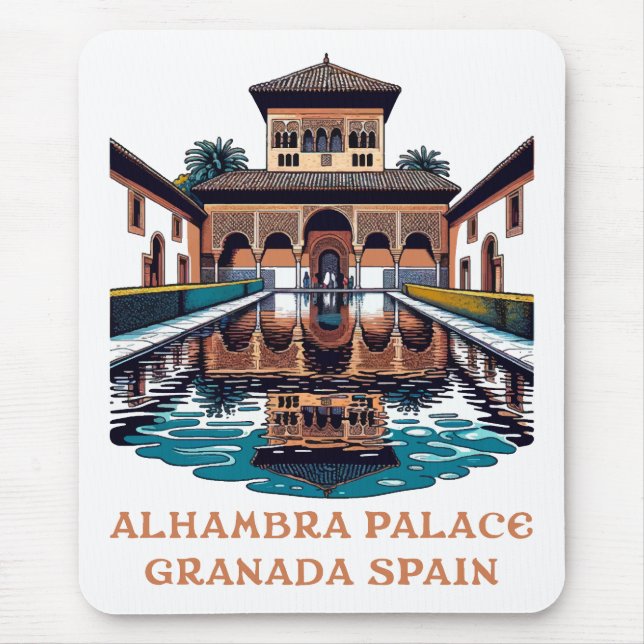 Mousepad Palácio Alhambra Granada Espanha (Frente)