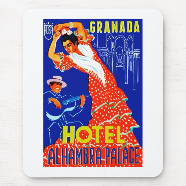 Mousepad Palácio Alhambra, Hotel Granada (Frente)