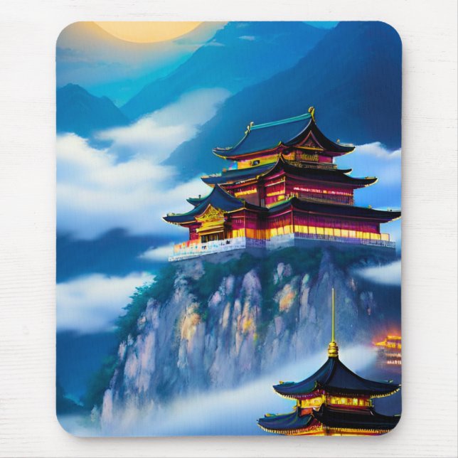 Mousepad Palácio de Montanha Chinês (Frente)