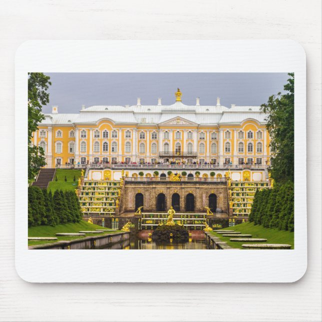 Mousepad Palácio de Peterhof e jardins St Petersburg Rússia (Frente)