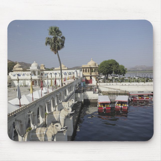 Mousepad Palácio Jag Mindar, Lago Pichola, Udaipur, Índia. (Frente)