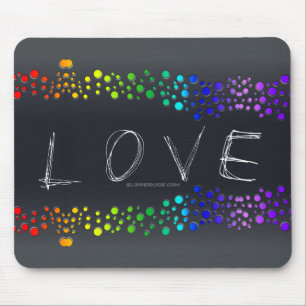 Mousepad Palavra de amor rabiscada de SlipperyJoe gradiente