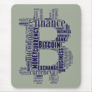 Mousepad Palavra gráfica do logotipo Bitmoney