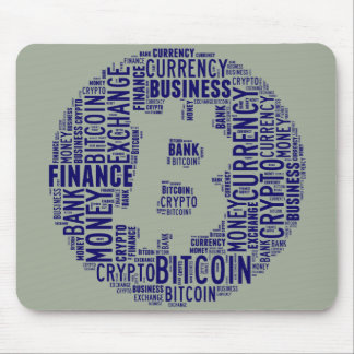 Mousepad Palavra gráfica do logotipo Bitmoney