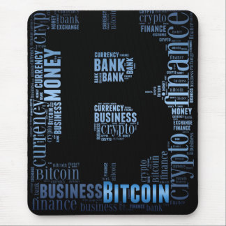 Mousepad Palavra gráfica do logotipo Bitmoney