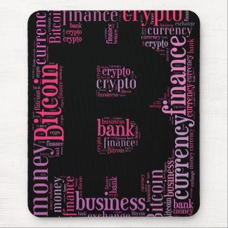Mousepad Palavra gráfica do logotipo Bitmoney