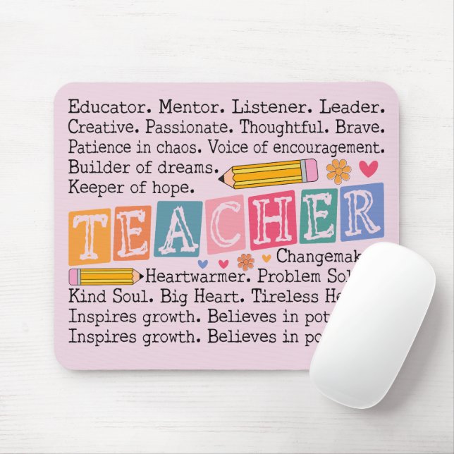 Mousepad Palavras de Professor (Com mouse)