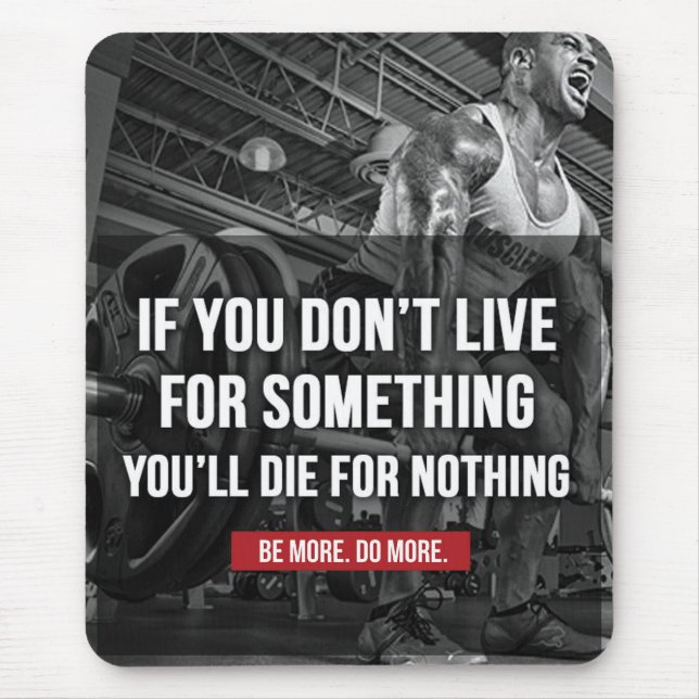 Mousepad Palavras de Workout Motivacional (Frente)