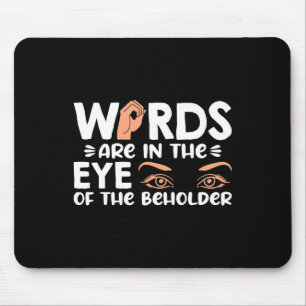 Mousepad Palavras estão no seu olho do americano Sig