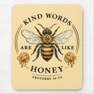 Mousepad Palavras Inspiradoras de Bondade/Abelha