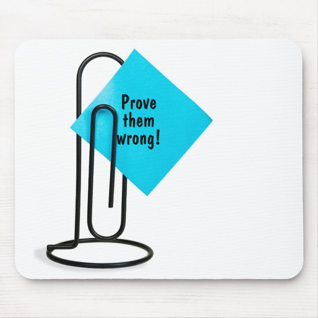 Mousepad Palavras inspiradoras na nota de Posto (Frente)