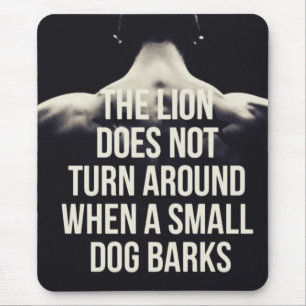 Mousepad Palavras Motivacionais - O Leão Não Roda