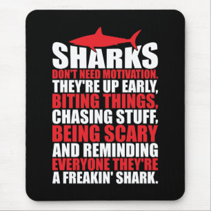 Mousepad Palavras Motivacionais - Seja Um Tubarão