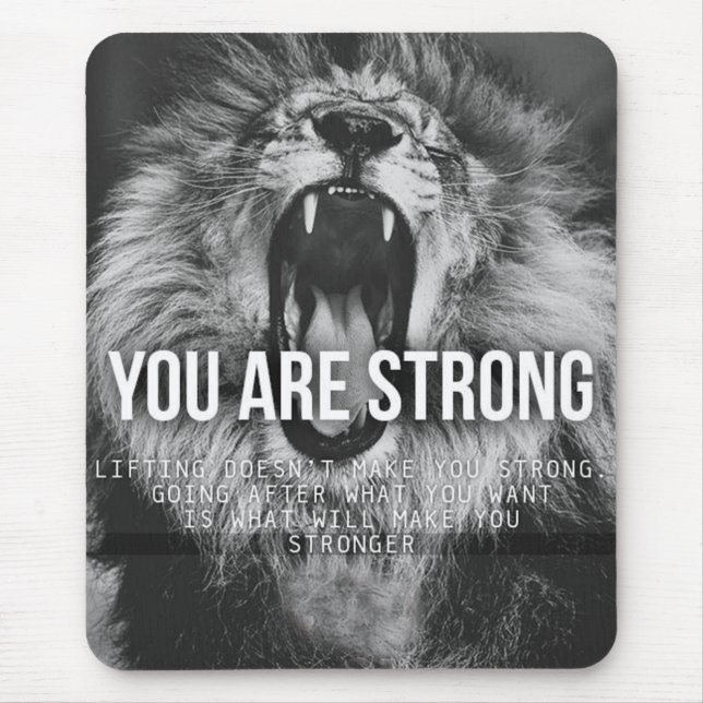 Mousepad Palavras Motivacionais - Você É Forte (Frente)