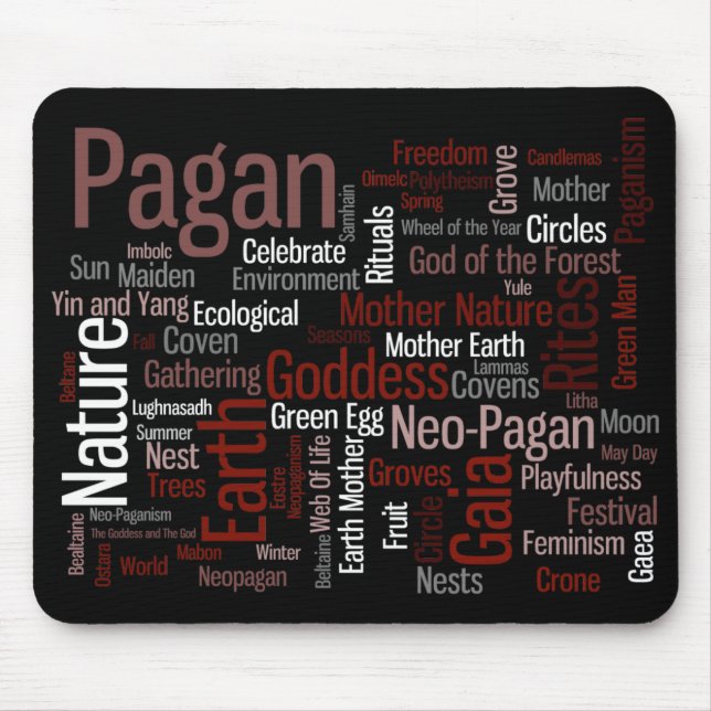 Mousepad Palavras pagãs (Frente)