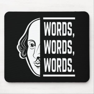 Mousepad Palavras Palavras Palavras Citação de Shakespeare