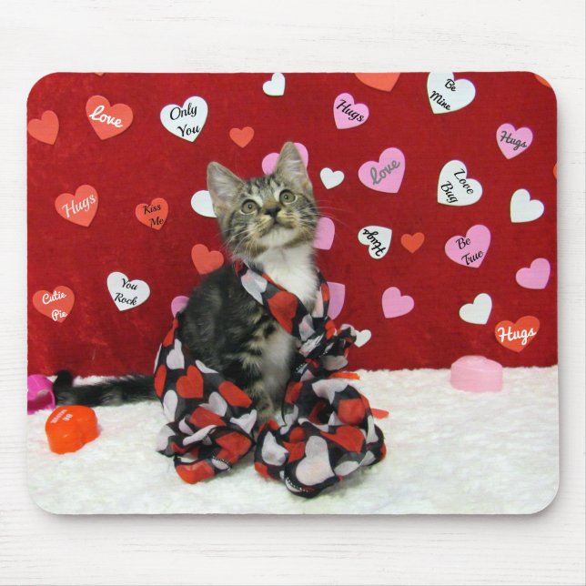 Mousepad Palavras para amar, Bandit the Tabby Kitten Mousep (Frente)