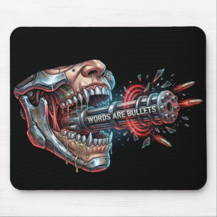 Mousepad Palavras São Balas – Liberdade de Expressão Cyberp