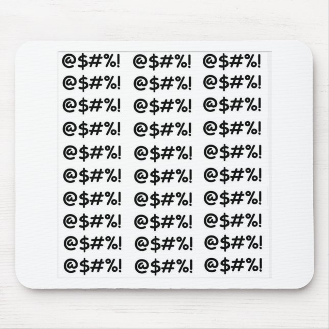 Mousepad Palavrões dos desenhos animados (Frente)