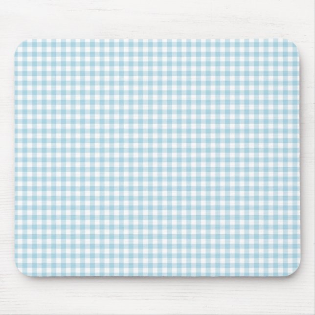 Mousepad Pale Blue Gingham (Frente)