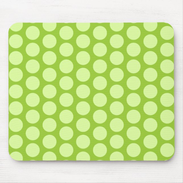 Mousepad Pale Green Polka Dots (Frente)