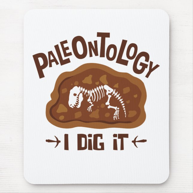Mousepad Paleontologia Eu O Canto Paleontólogo Dinossauro O (Frente)