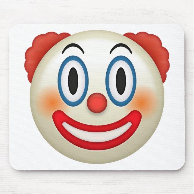 Mousepad Palhaço louco Emoji (Frente)