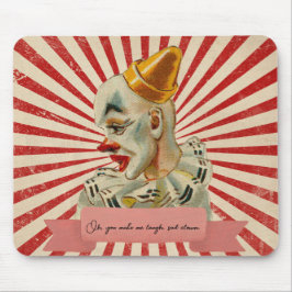 Mousepad Palhaço Pensivo Vintage com Dourado Chapéu Cônico