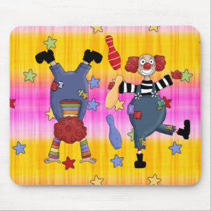 Mousepad Palhaços de Circo no Tapete de Mouse