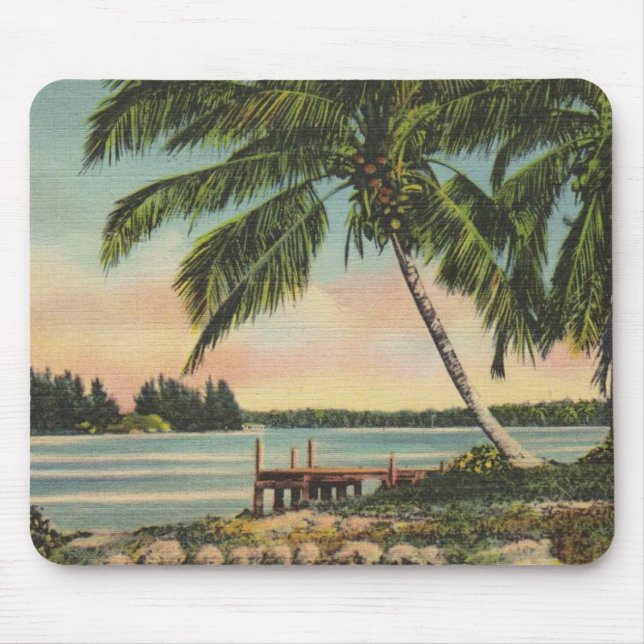 Mousepad Palhetas de coco de vinheta (Frente)